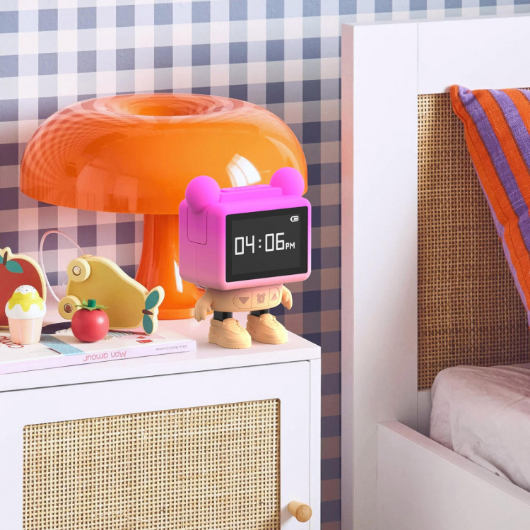 Mobility On Board Herätyskello Dancing Clock Pinkki