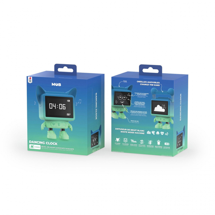 Mobility On Board Herätyskello Dancing Clock Sininen