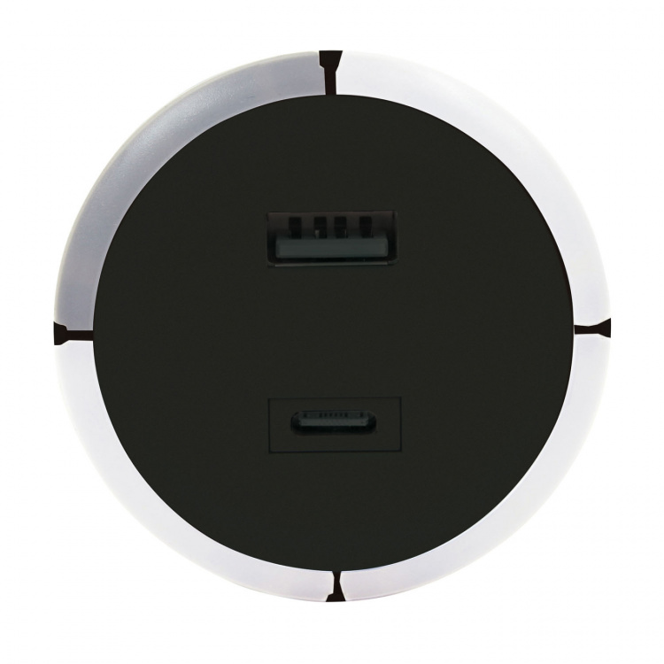 CAPiDi Turva-ajastin USB A+C 1-4 3.4A Musta