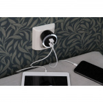 CAPiDi Turva-ajastin USB A+C 1-4 3.4A Musta