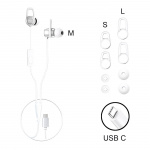 MIXX Kuulokke Soundport USB-C In-Ear Langalliset Valkoinen