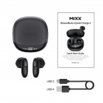 MIXX Kuulokke Hybrid Charge 2 In-Ear Tws Qi Langattomat Musta MIXX Kuulokke Hybrid Charge 2 In-Ear Tws Qi Langattomat Musta
