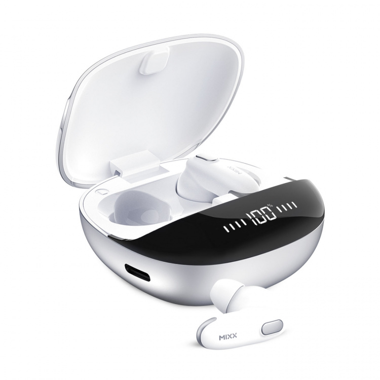MIXX Kuuloke Mini Charge 2 In-Ear Tws Qi Langattomat Valkoinen