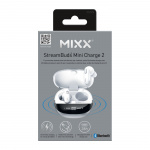 MIXX Kuuloke Mini Charge 2 In-Ear Tws Qi Langattomat Valkoinen