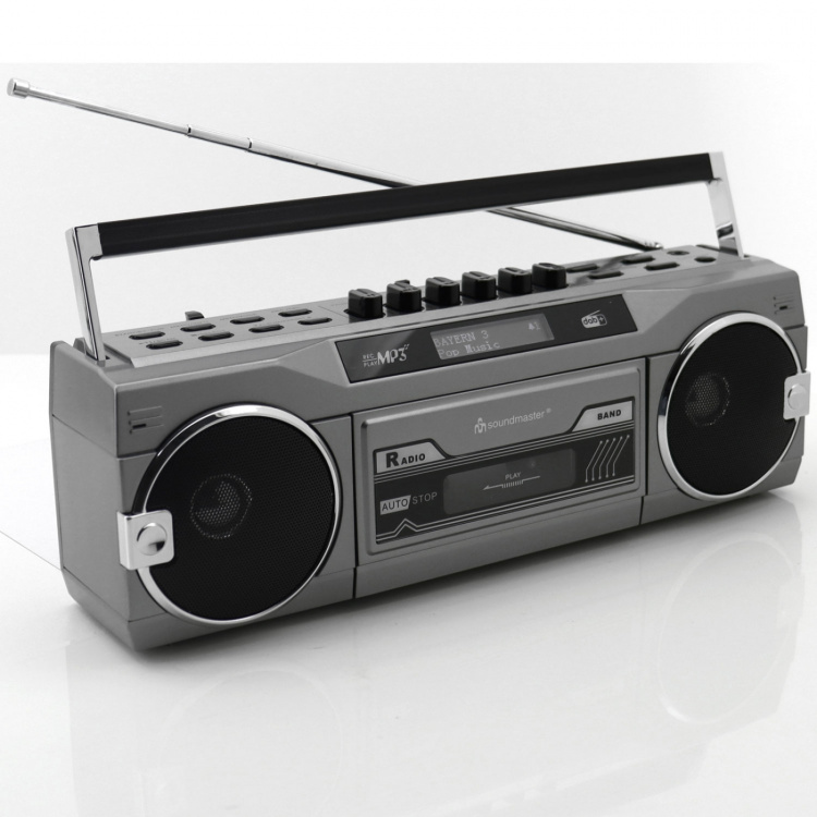 Soundmaster Retro kassettradio med Bluetooth Soundmaster Retro kassettradio med Bluetooth