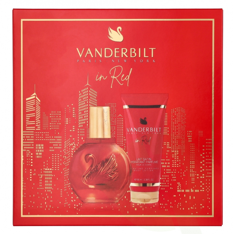 Gloria Vanderbilt In Red Giftset 200 ml Edp Spray 100ml/Body Lotion 100ml