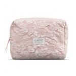 Karen WC-laukku - vaaleanpunainen brokadi