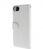 Insmat Exclusive Flip Case lompakkokotelo iPhone 6 / 6s / 7 / 8 / SE, valkoinen
