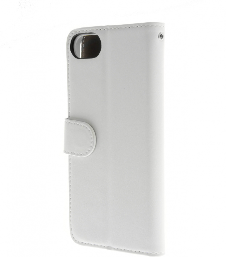 Insmat Exclusive Flip Case lompakkokotelo iPhone 6 / 6s / 7 / 8 / SE, valkoinen