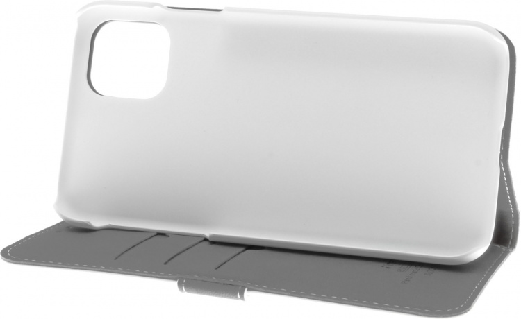Insmat Exclusive Flip Case lompakkokotelo, iPhone 11, valkoinen