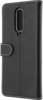 Insmat Exclusive Flip Case -lompakkokotelo, Oneplus 8, musta
