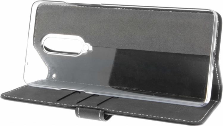 Insmat Exclusive Flip Case -lompakkokotelo, Oneplus 8, musta