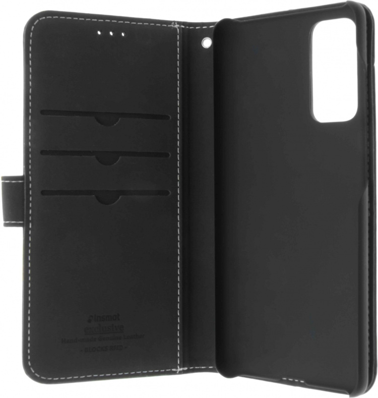 Insmat Exclusive Flip Case -suojakotelo, Samsung S20 FE 5G / Galaxy S20 FE, musta