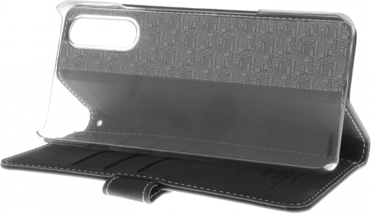 Insmat Exclusive Flip Case -lompakkokotelo, Sony Xperia 10 III, musta