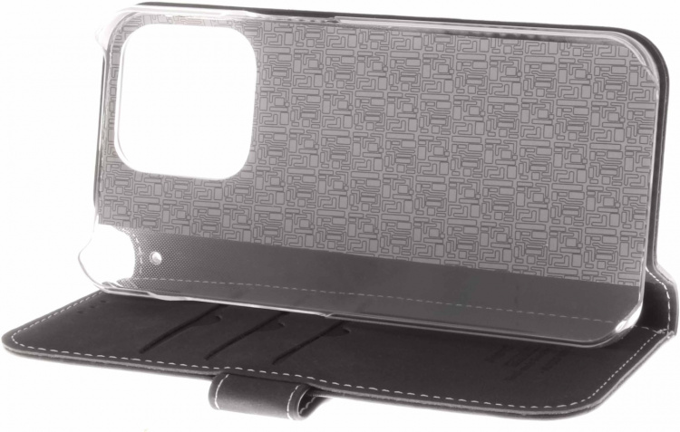 Insmat Exclusive Flip Case lompakkokotelo, iPhone 13 Pro, musta