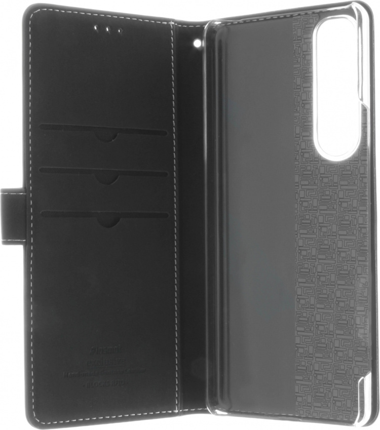 Insmat Exclusive Flip Case lompakkokotelo, Sony Xperia 5 III, musta