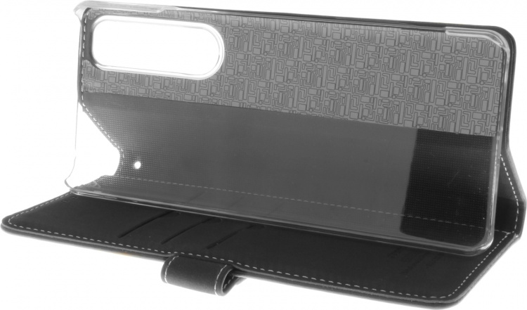 Insmat Exclusive Flip Case lompakkokotelo, Sony Xperia 5 III, musta