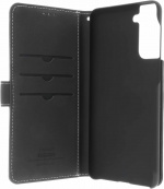 Insmat Exclusive Flip Case -suojakotelo, Samsung S21, musta