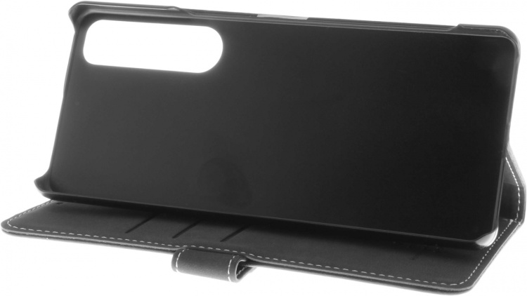 Insmat Exclusive Flip Case -lompakkokotelo, Sony Xperia 1 IV, musta