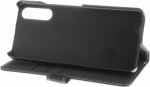 Insmat Exclusive Flip Case -lompakkokotelo, Sony Xperia 10 IV, musta