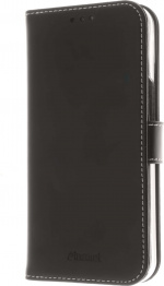 Insmat Exclusive Flip Case -lompakkokotelo, iPhone 14, musta