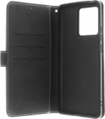 Insmat Flip Case -lompakkokotelo, Motorola Edge 40 5G, musta