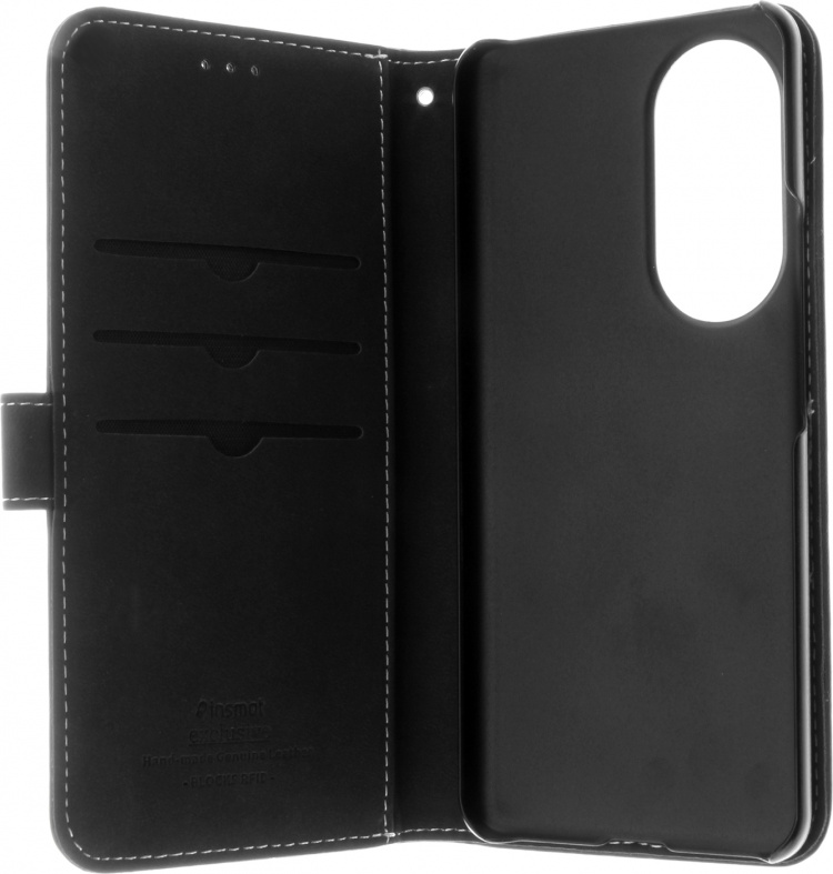 Insmat Flip Case -lompakkokotelo, Honor 90, musta