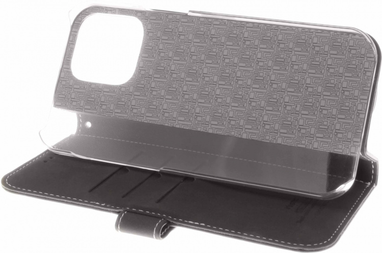 Insmat Exclusive Flip Case lompakkokotelo, iPhone 13 Pro Max, musta