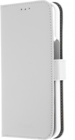 Insmat Exclusive Flip Case lompakkokotelo, iPhone 13 Pro, valkoinen