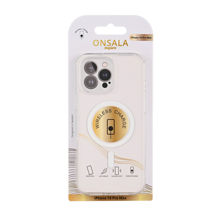 Onsala Back Clear Case MagSerie iPhone 16 Pro Max Clear