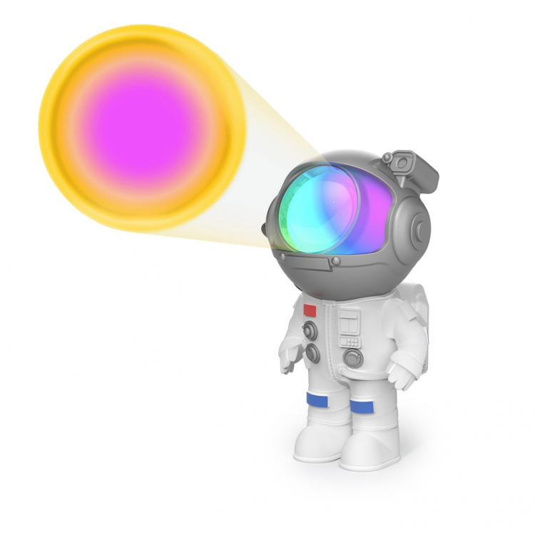 Mobility On Board Projektori Mini Stellar Light Space Valkoinen Astronautti
