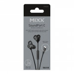MIXX Kuulokke Soundport USB-C In-Ear Langalliset Musta