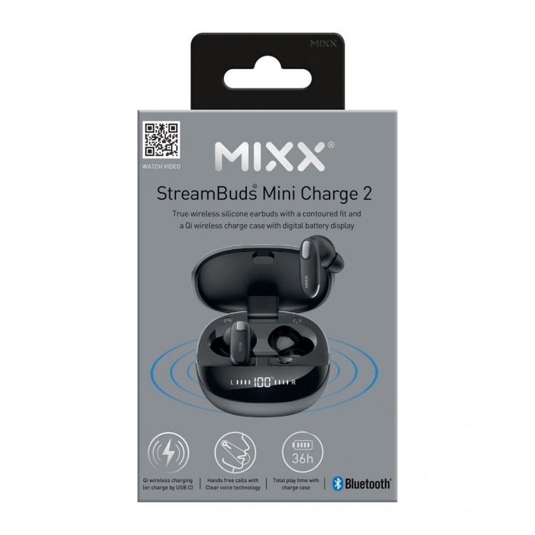 MIXX Kuuloke Mini Charge 2 In-Ear Tws Qi Langattomat Musta MIXX Kuuloke Mini Charge 2 In-Ear Tws Qi Langattomat Musta