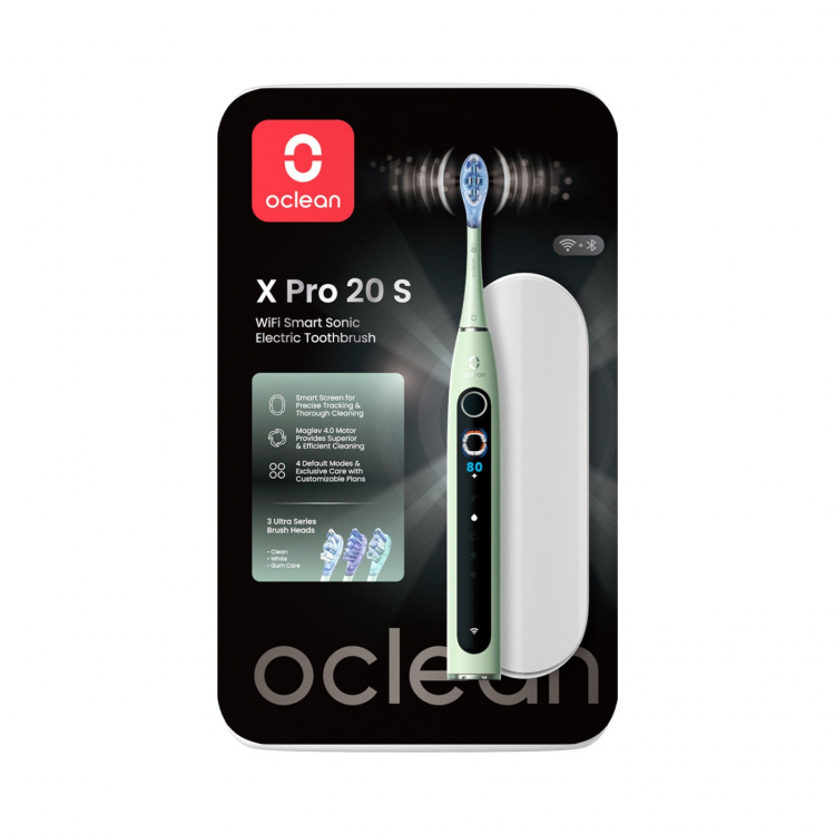 Oclean Sähköhammasharja X Pro 20 Set Vihreä
