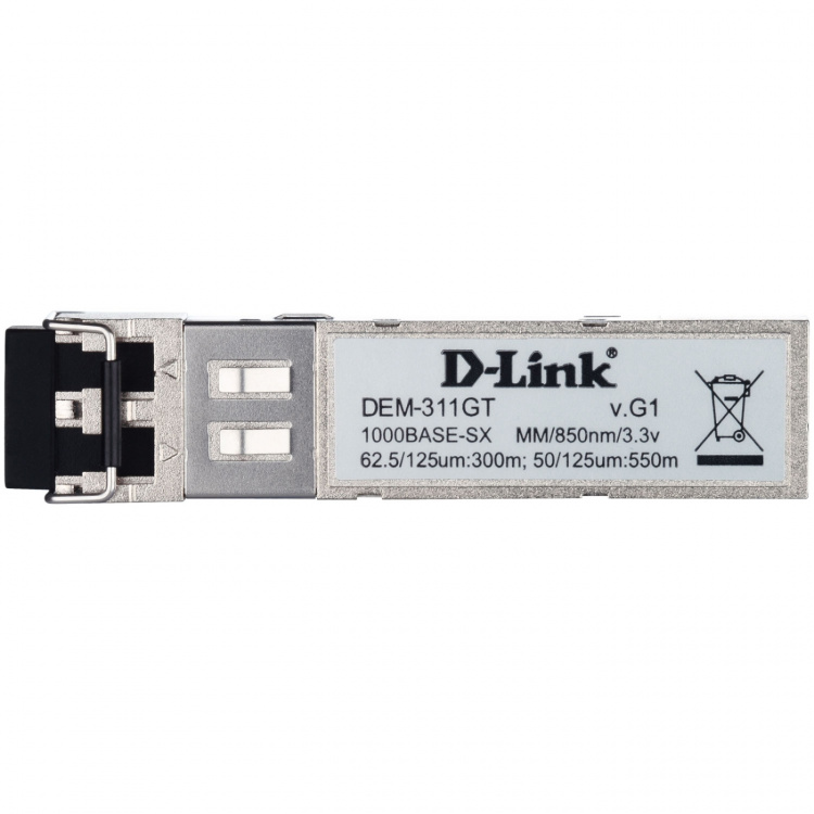 D-Link DEM-311GT 1-port Mini-GBIC SFP to 1000BaseSX Ethernetmodul 550m D-Link DEM-311GT 1-port Mini-GBIC SFP to 1000BaseSX Ethernetmodul 550m