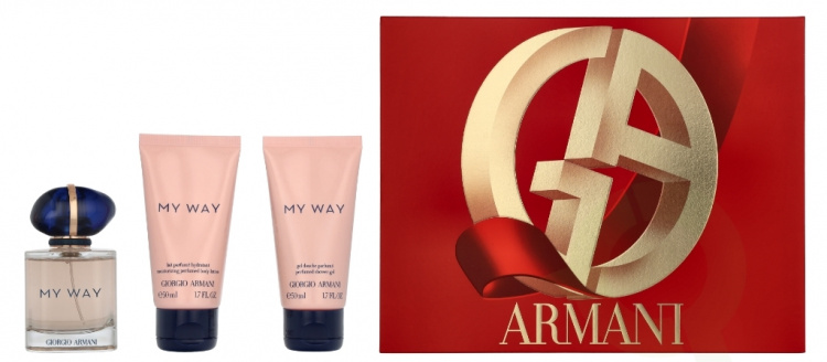 Armani My Way Giftset 150 ml Edp Spray 50ml/Body Lotion 50ml/Shower Gel 50ml