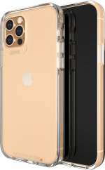 GEAR4 D3O Crystal Palace -suojakuori, iPhone 12 / 12 Pro, läpinäkyvä