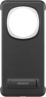 Honor Magic6 Pro -suojakuori telineellä, musta