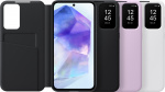 Samsung Galaxy A55 Smart View Wallet Case -lompakkokotelo, musta