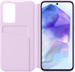 Samsung Galaxy A55 Smart View Wallet Case -lompakkokotelo, laventeli