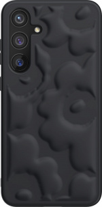 Samsung x Marimekko Embossed Case -suojakuori, Samsung Galaxy S24+, musta