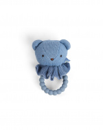 Smallstuff Helistin, karhun naama silikonirenkaalla, sininen - (40008-91) Smallstuff Helistin, karhun naama silikonirenkaalla, sininen - (40008-91)