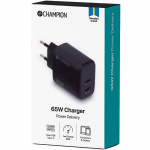 Champion Laddare 65W PD Svart Champion Laddare 65W PD Svart