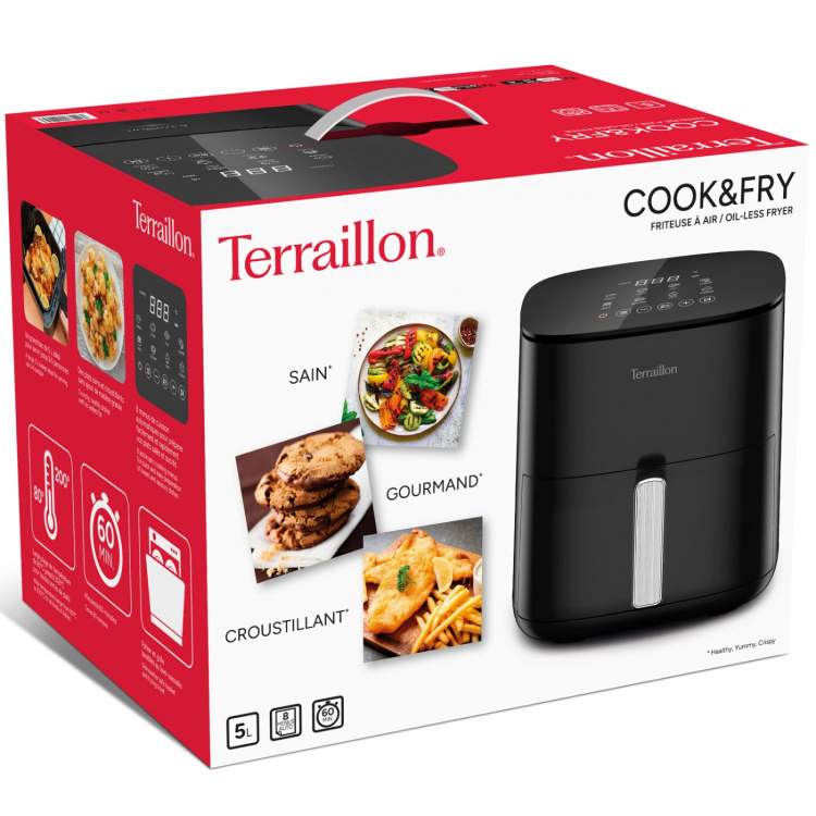 Terraillon Air fryer Cook & Fry 5L 1500W Terraillon Air fryer Cook & Fry 5L 1500W