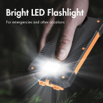 LogiLink PowerBank 6.000 mAh 10W Solcell Svart/Orange