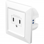 LogiLink Vägguttag med 2xUSB-C PD 25W LogiLink Vägguttag med 2xUSB-C PD 25W