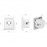 LogiLink Vägguttag med 2xUSB-C PD 25W LogiLink Vägguttag med 2xUSB-C PD 25W