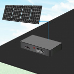 LogiLink Vikbar solcellspanel med USB-laddare 1x USB-C, 1 x USB-A 15W LogiLink Vikbar solcellspanel med USB-laddare 1x USB-C, 1 x USB-A 15W