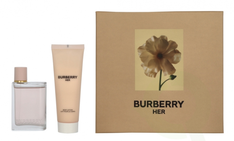 Burberry Her Giftset 125 ml Edp Spray 50ml/Body Lotion 75ml