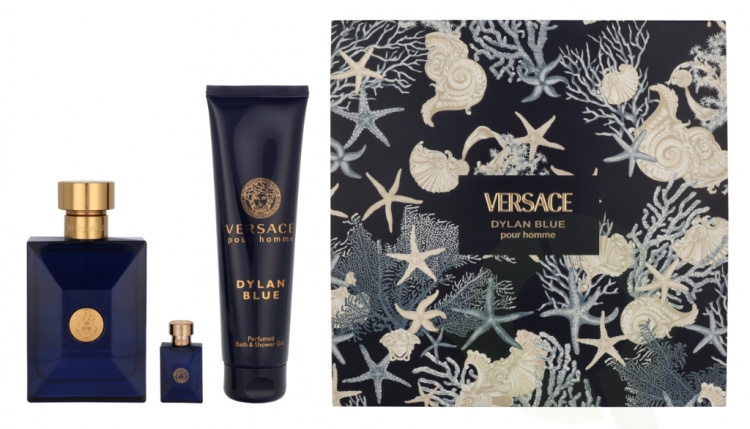 Versace Dylan Blue Giftset 255 ml Edt Spray 100ml/Bath & Shower Gel 150ml/Edt 5ml